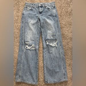 PACSUN Casey Low Rise Baggy Blue Women's Jeans